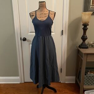 HALARA Navy Blue Midi Dress
